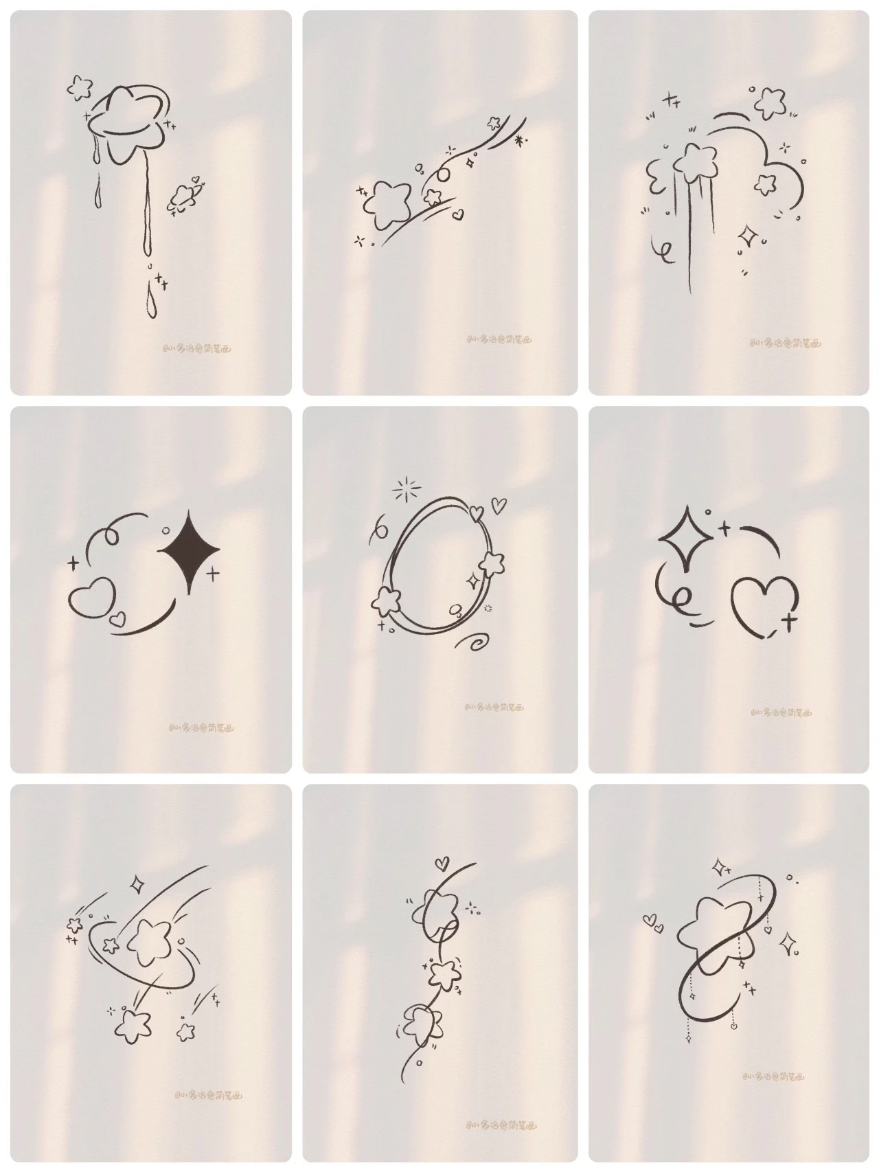 【参考】氛围简笔画