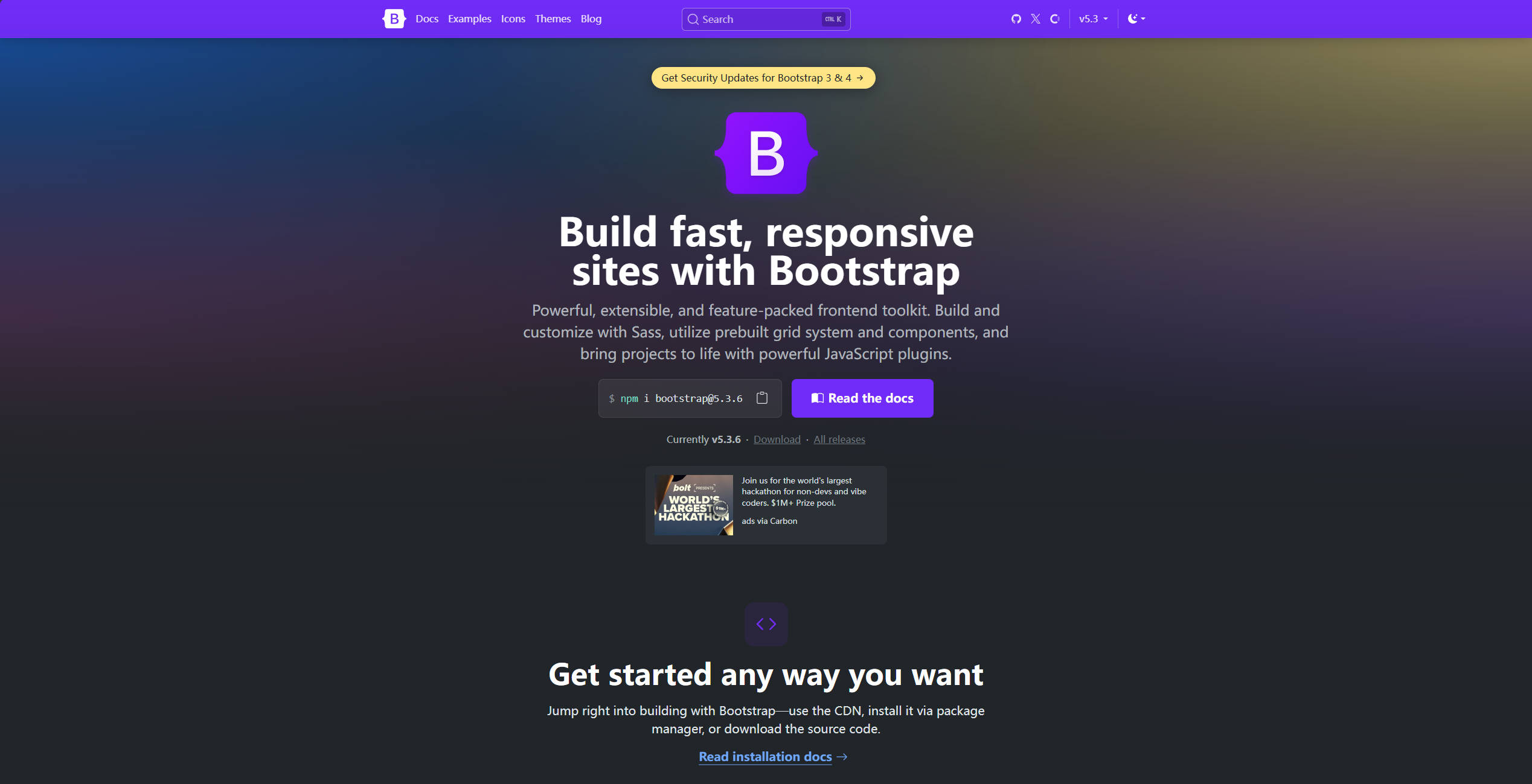 【网站】Bootstrap