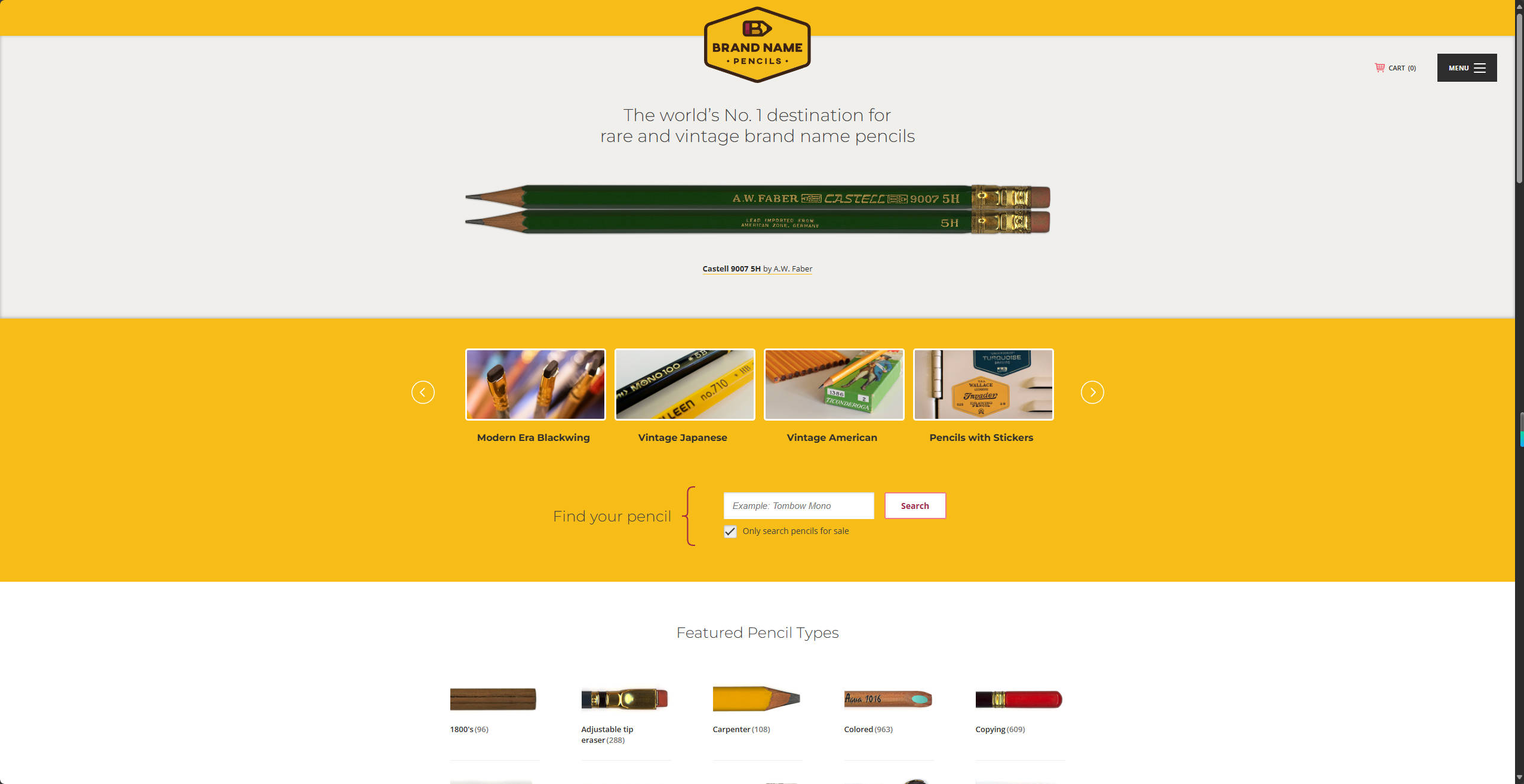 【网站】Brand Name Pencils