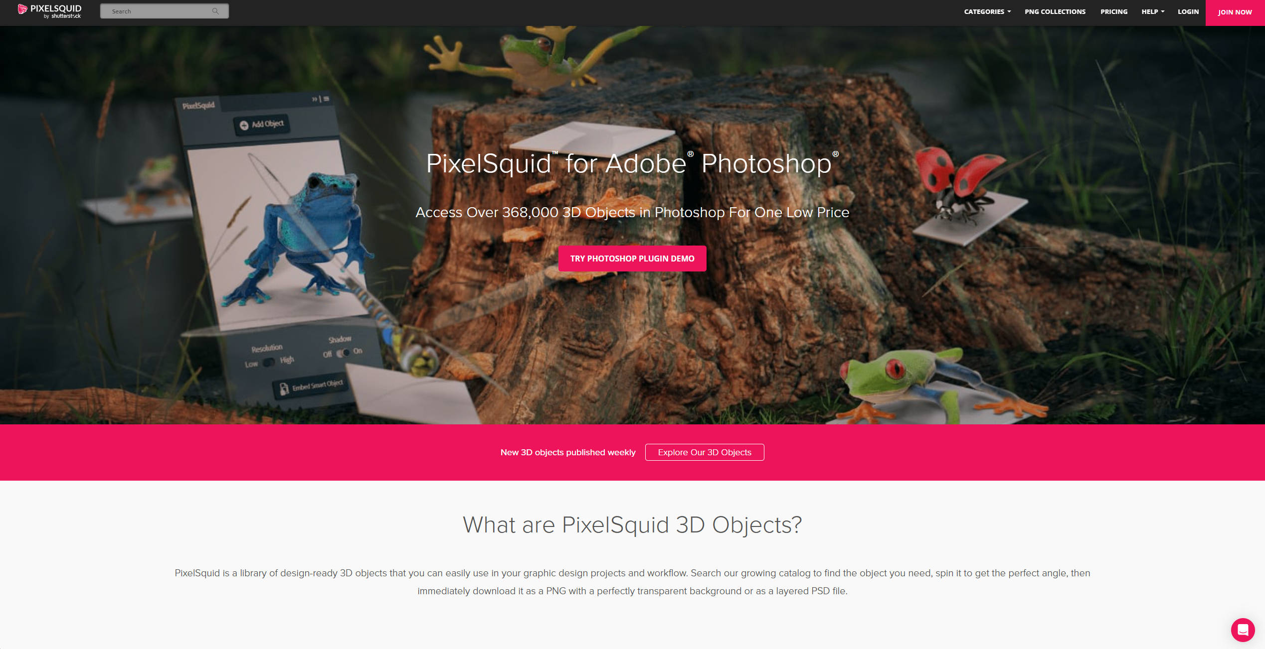 【网站】PixelSquid: 3D Content for Graphic Designers Photoshop