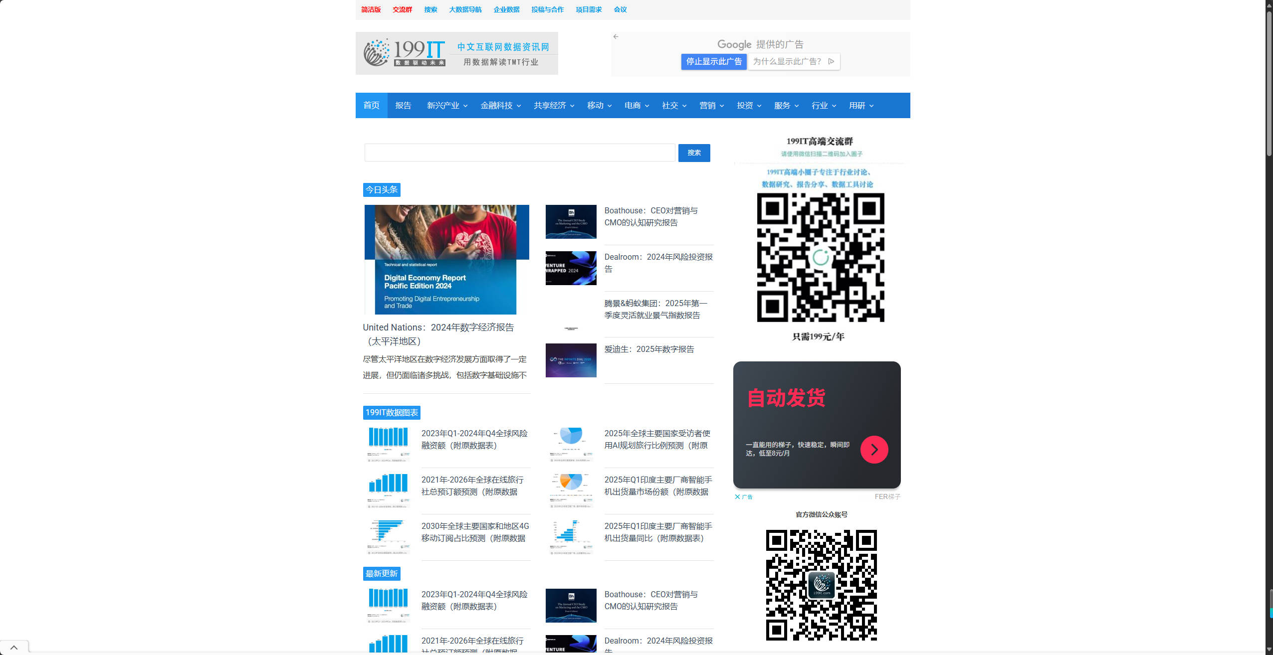 【网站】互联网数据资讯网