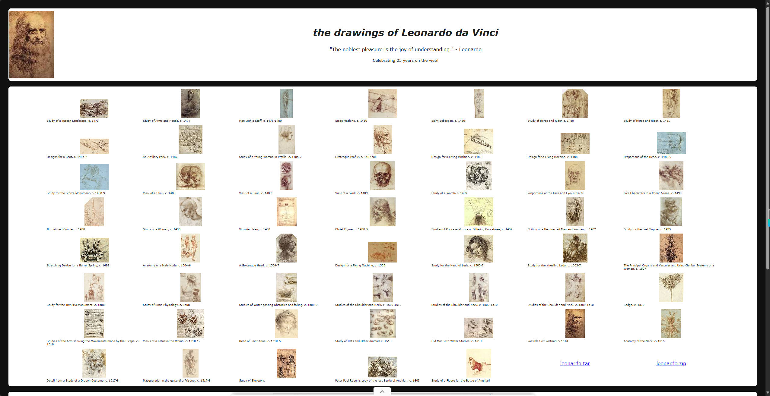 【网站】达芬奇绘画收藏