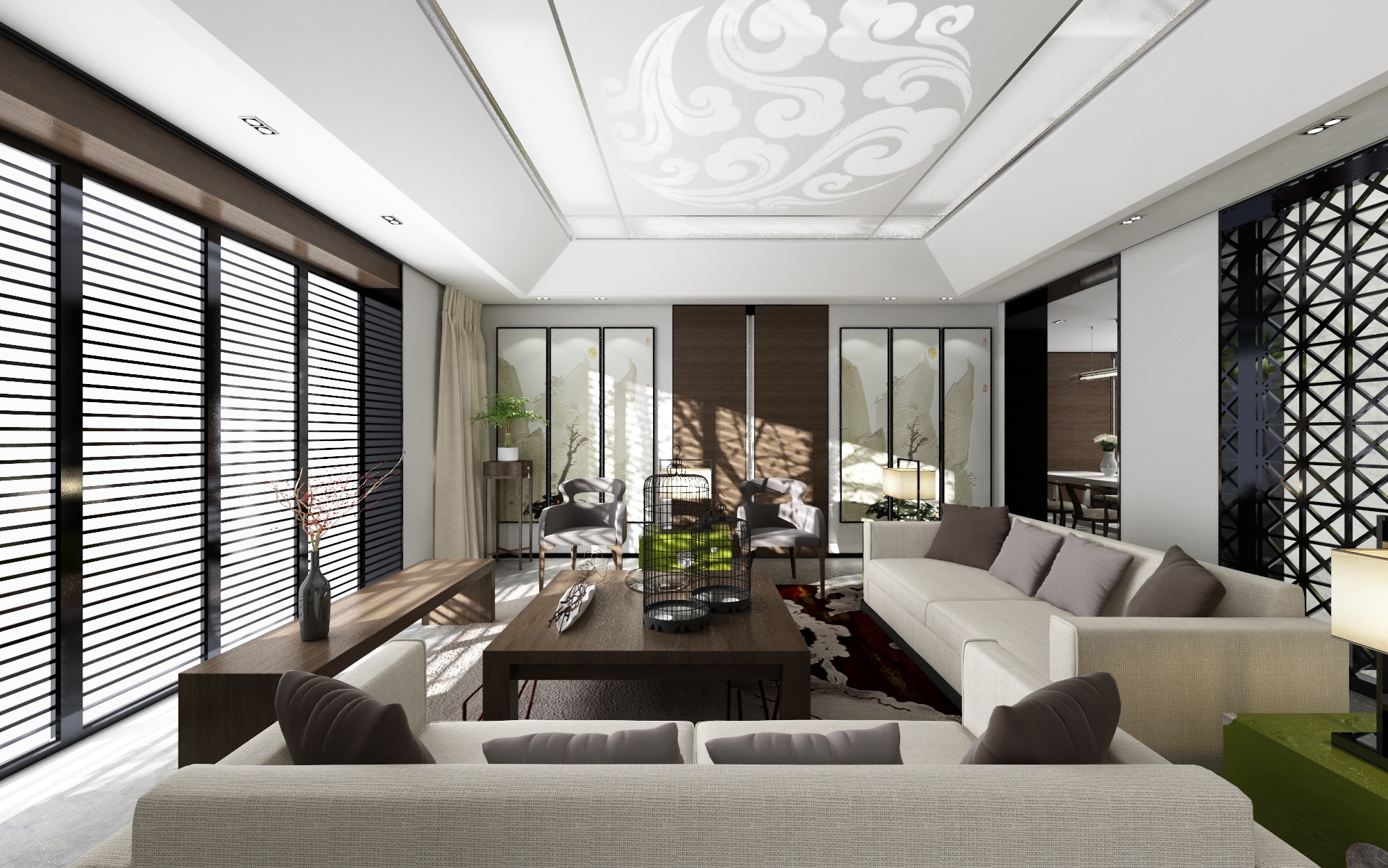 【3D模型】室内设计整体模型1