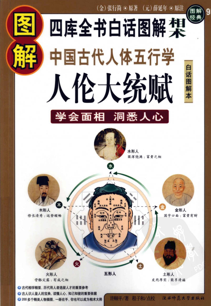 【书籍】图解经典-图解中国古代人体五行学人伦大统赋
