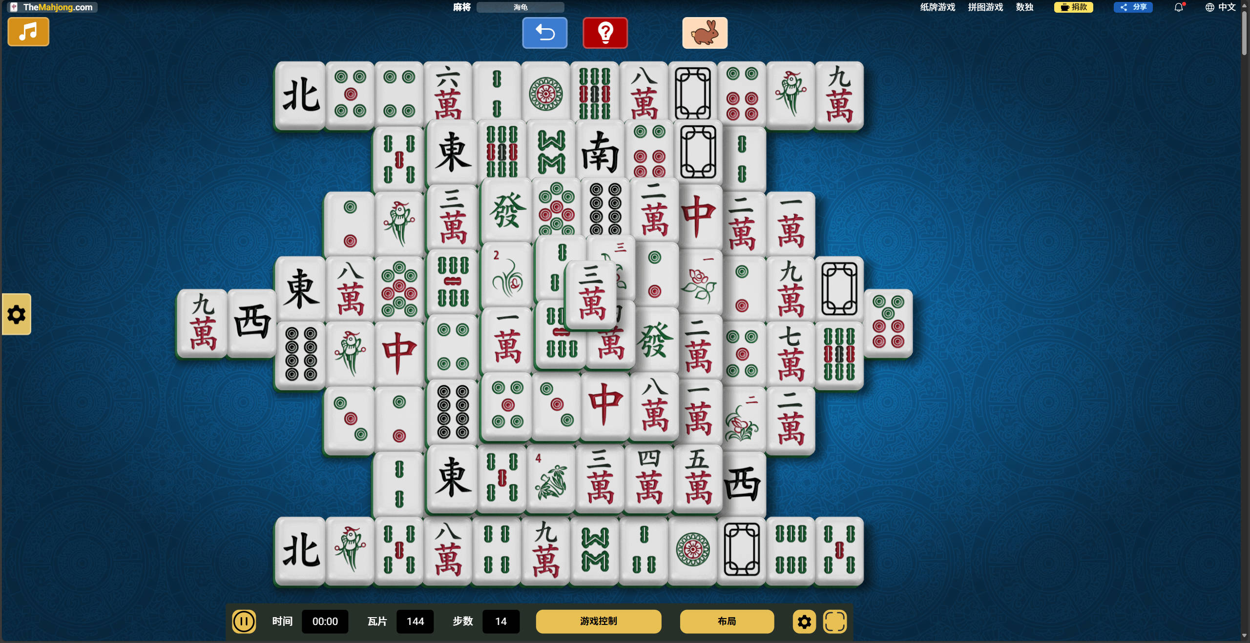【网页游戏】在线免费玩麻将接龙 – TheMahjong