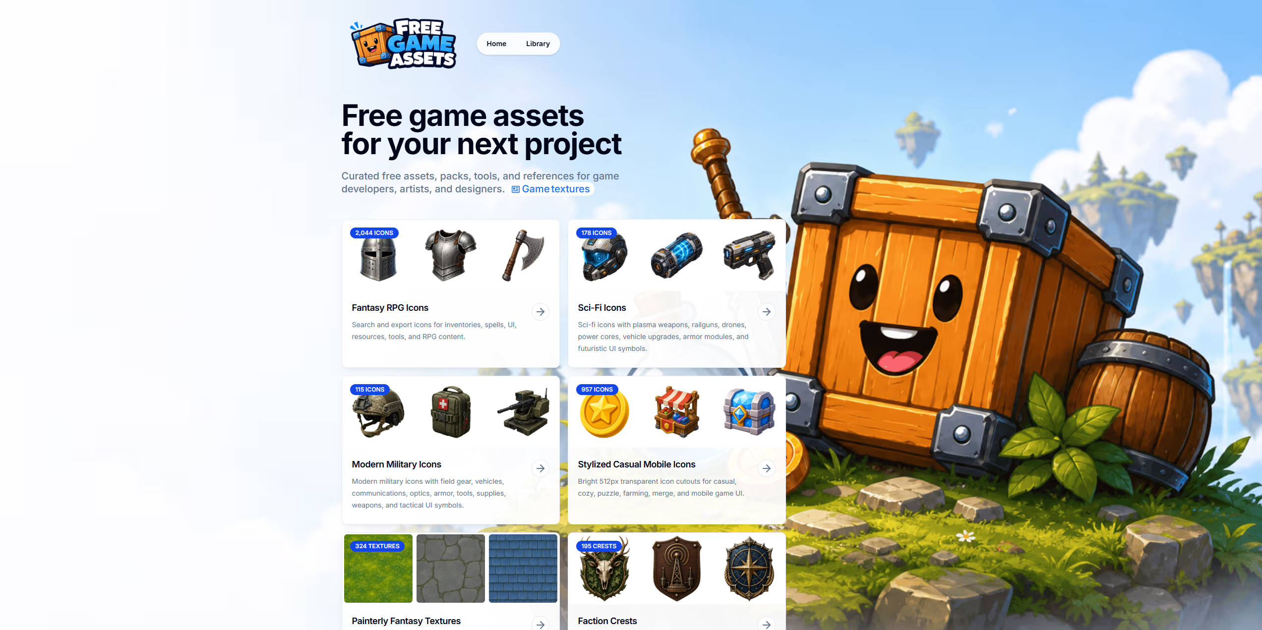 【网站】Free Game Assets