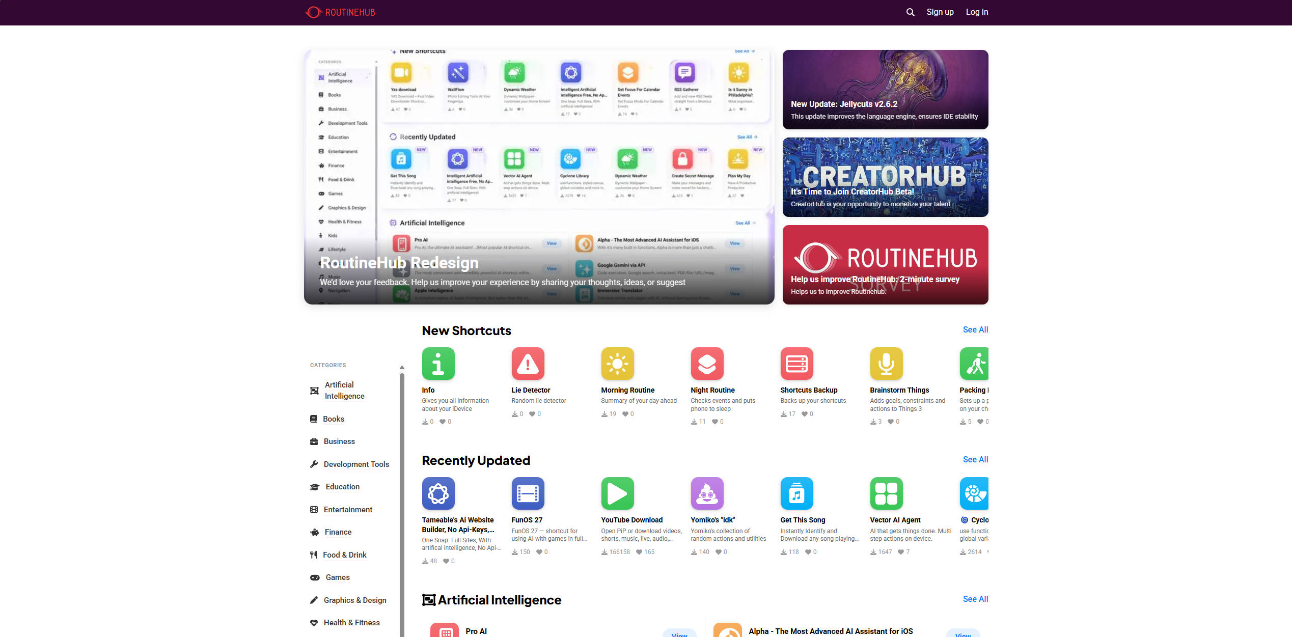 【网站】RoutineHub • Code, Share, Earn—Anywhere, Anytime