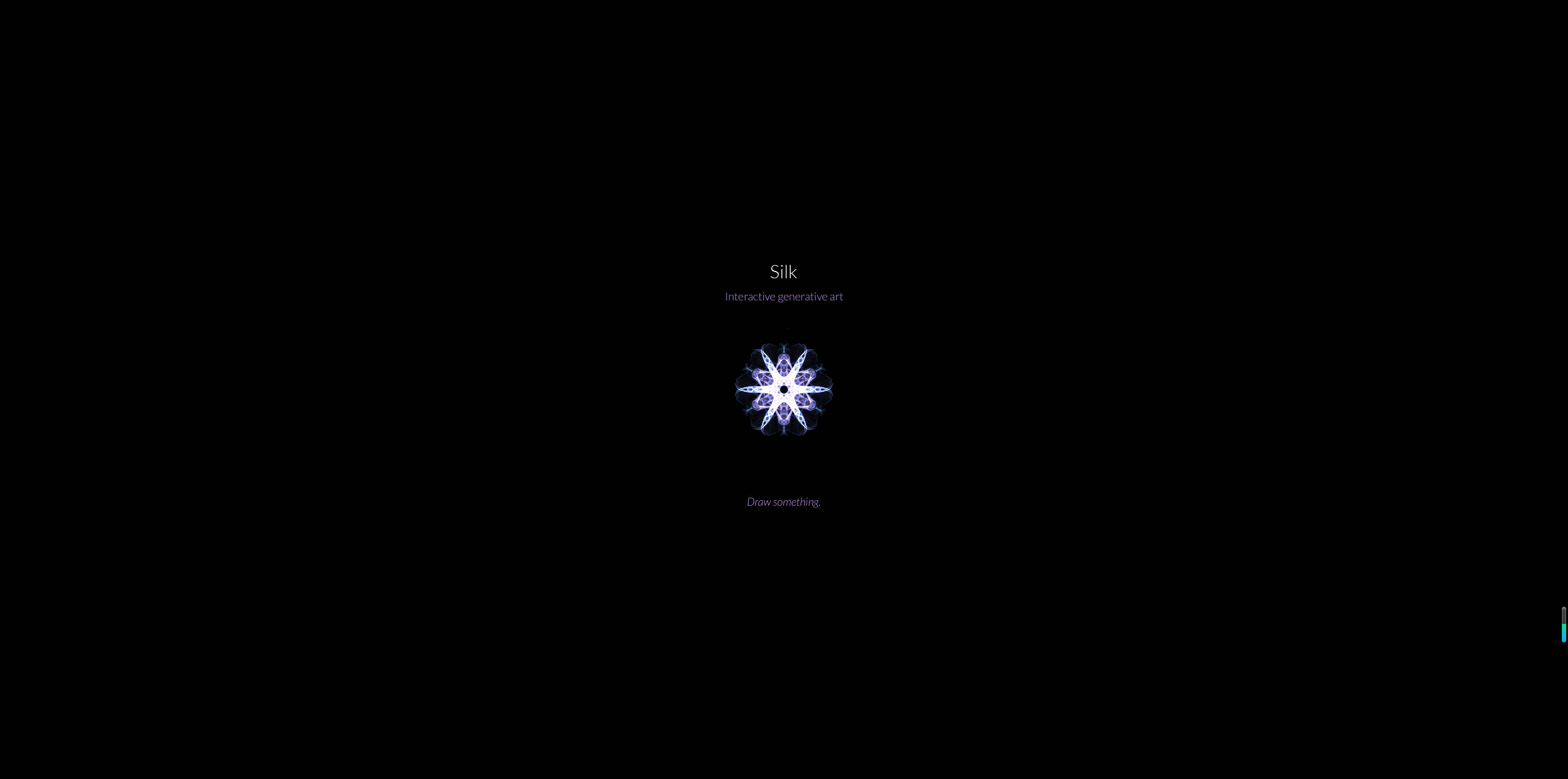 【网站】Silk – 交互式生成艺术