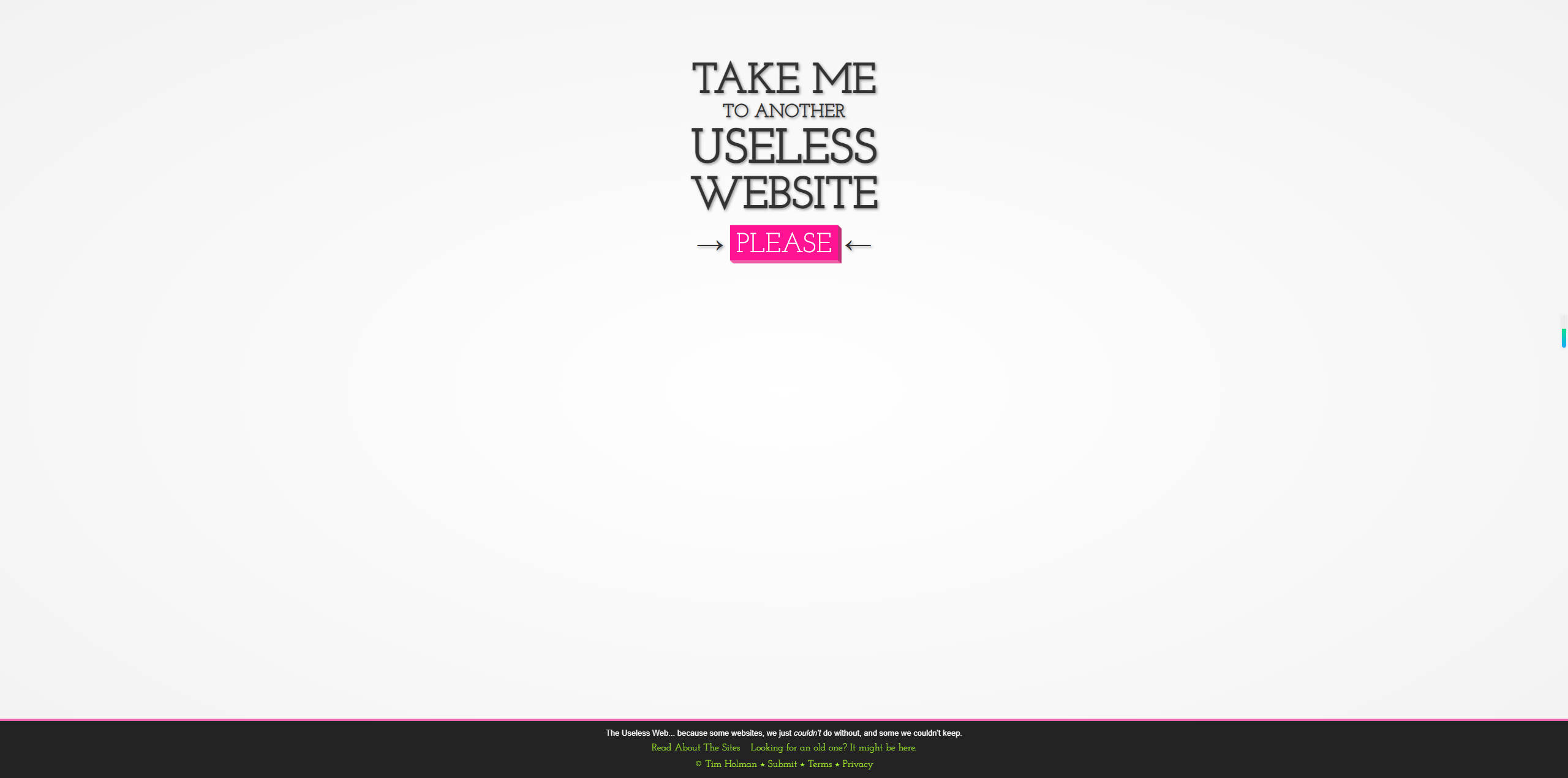 【网站】The Useless Web
