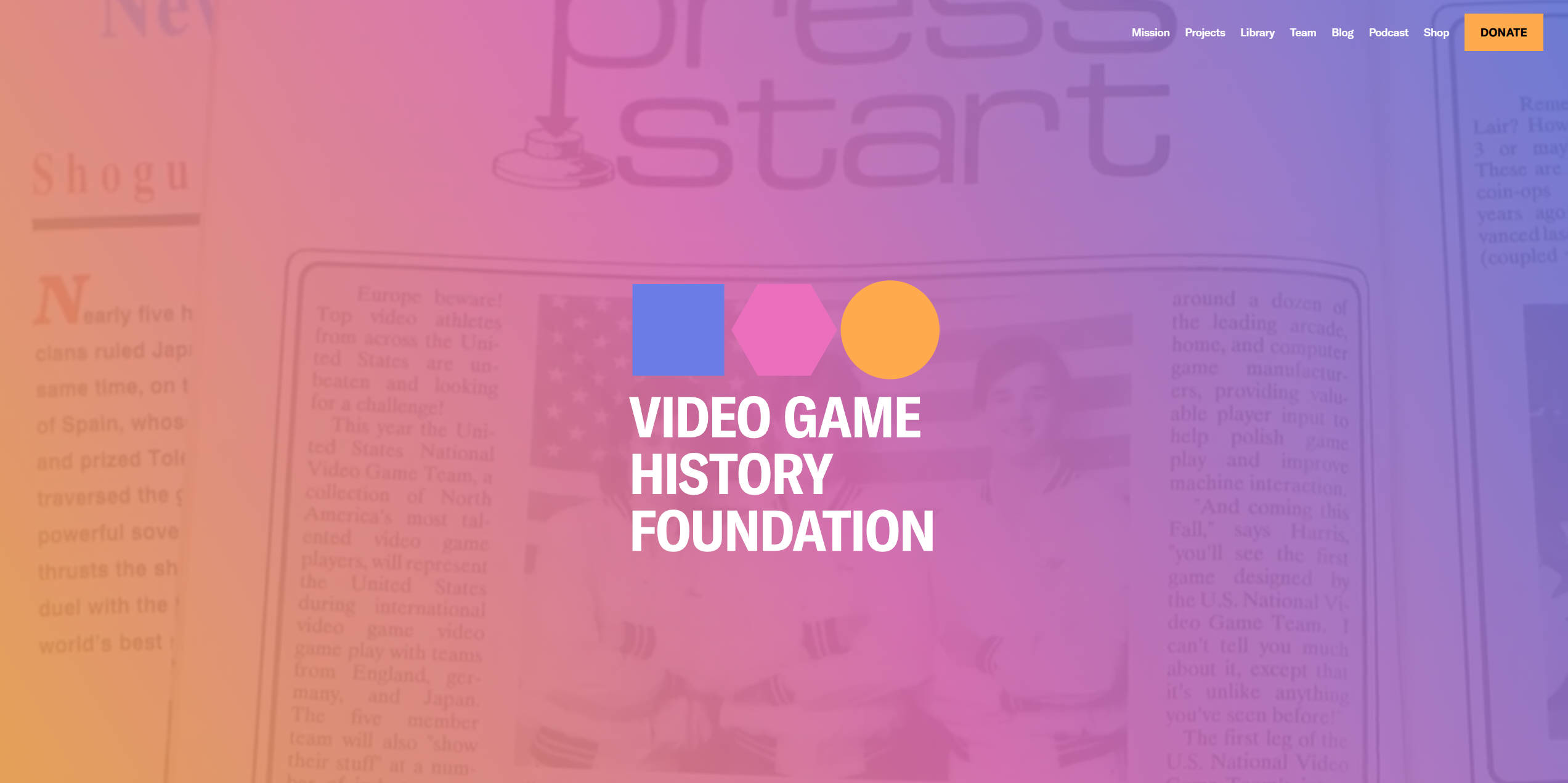 【网站】Video Game History Foundation