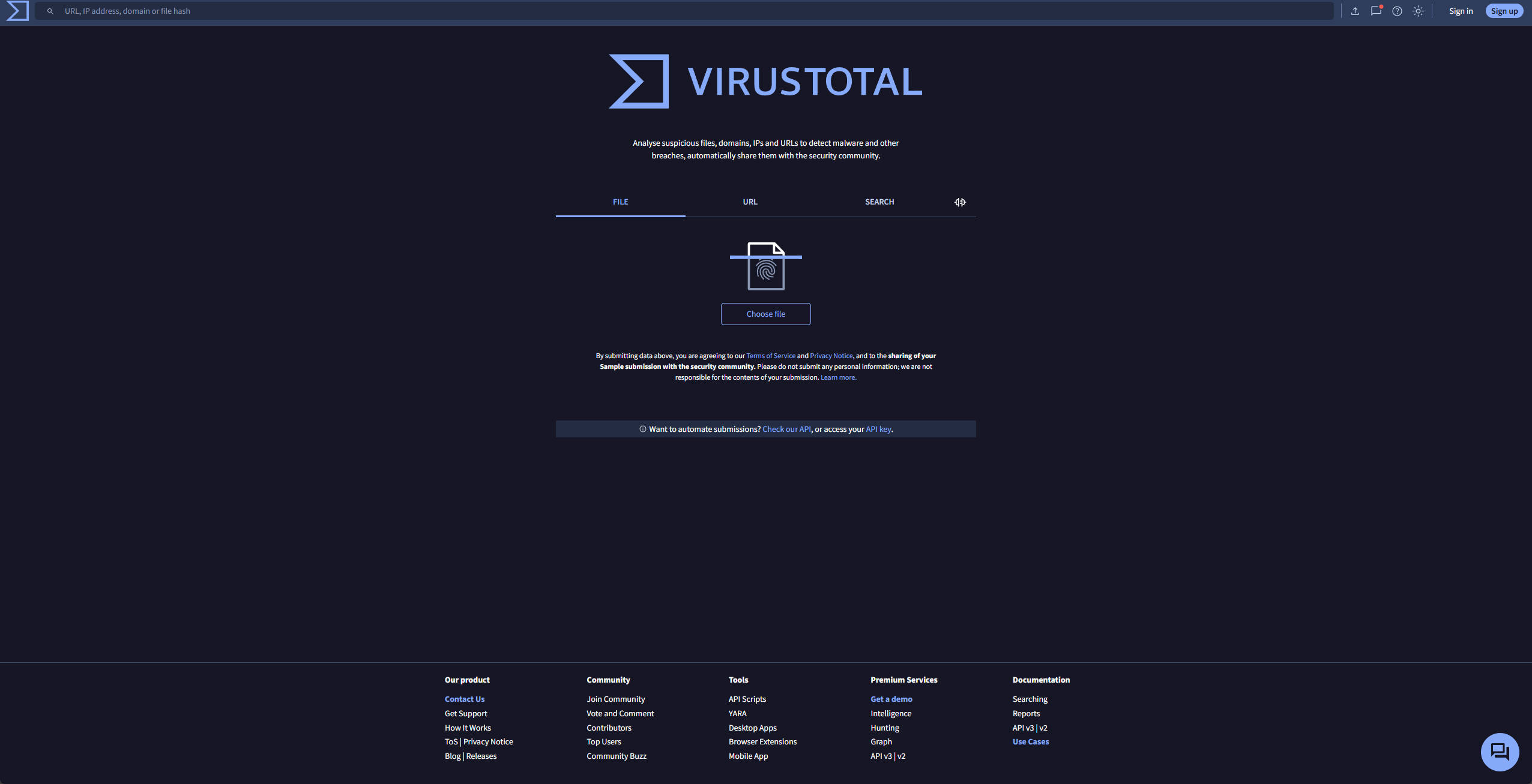 【网站】VirusTotal